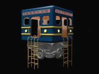 3D модель: Летняя беседка для поклонников метрополитена