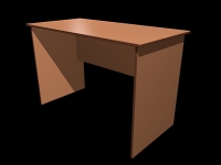 3D модель: Офисный стол эконом-класса