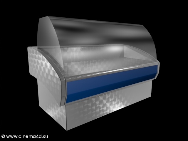 3D модель: Морозильная витрина