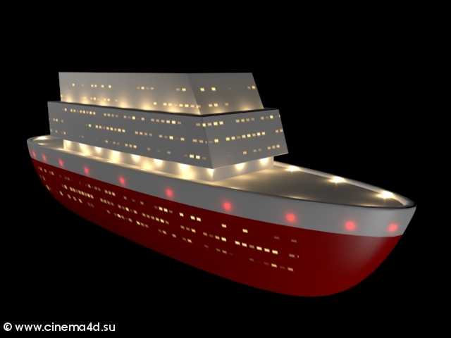 3D модель: Океанский лайнер