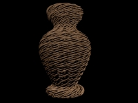 3D модель: Плетёная ваза