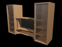 3D модель: Шкаф-стенка